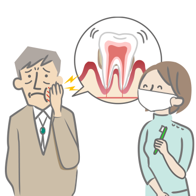 歯周病対策のイラスト